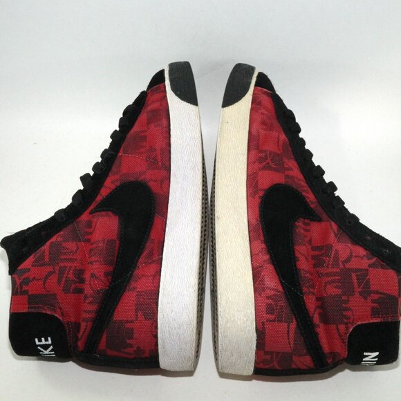 2008 Nike x Stussy x Neighborhood Blazer High Premium Red 332286-601 Mens US 8 - Picture 9 of 14